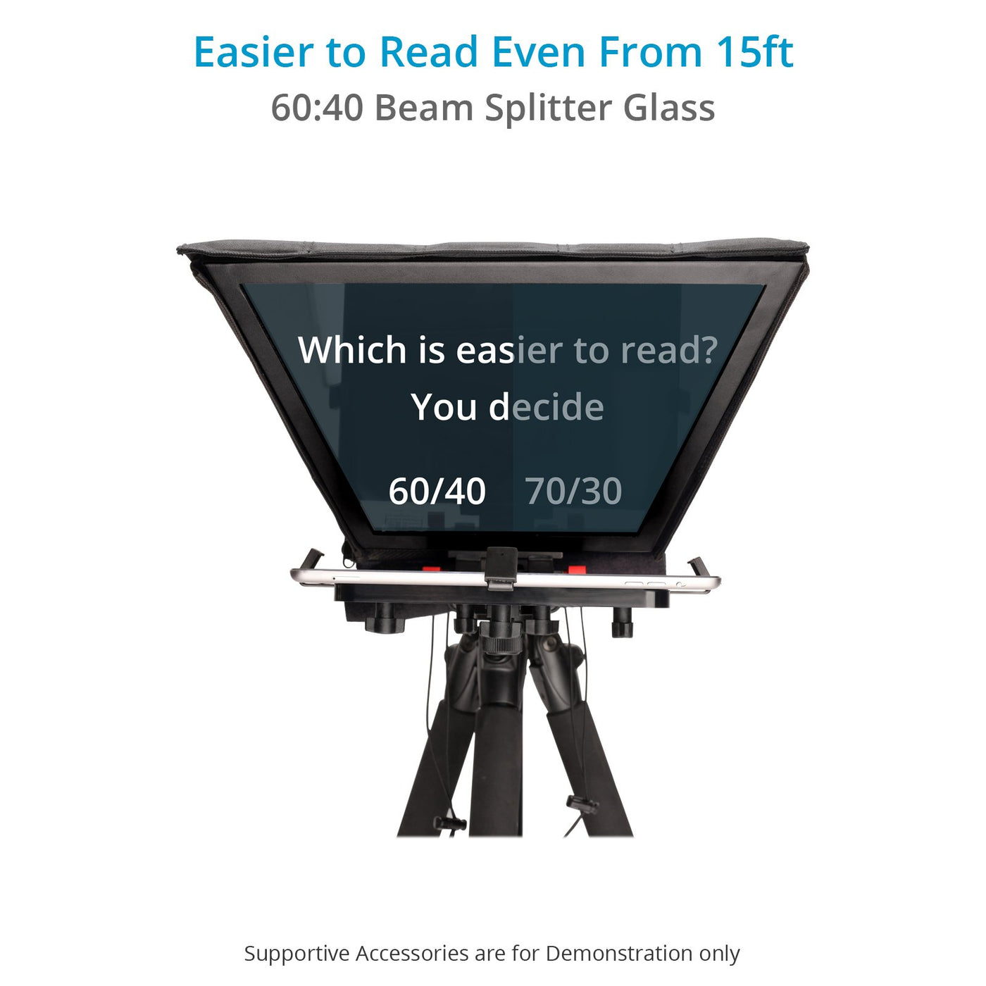Universal iPad Teleprompter Kit for DSLR Video | Proaim — Proaim.ca