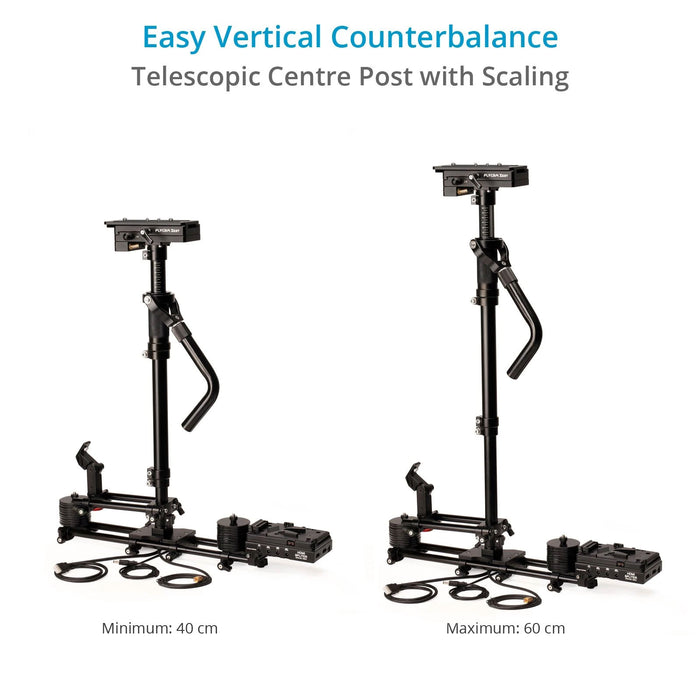 Flycam Zest Pro Video Camera Stabilizer with Integrated Monitoring & Power Connections | Gold Mount / V-Mount