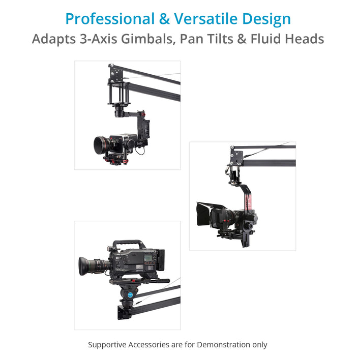 Proaim 18ft Camera Crane Jib, Stand, Sr. Pan-Tilt | Gimbal Compatible