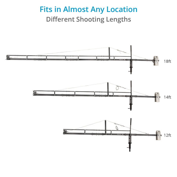 Proaim 18ft Camera Crane Jib, Stand, Sr. Pan-Tilt | Gimbal Compatible