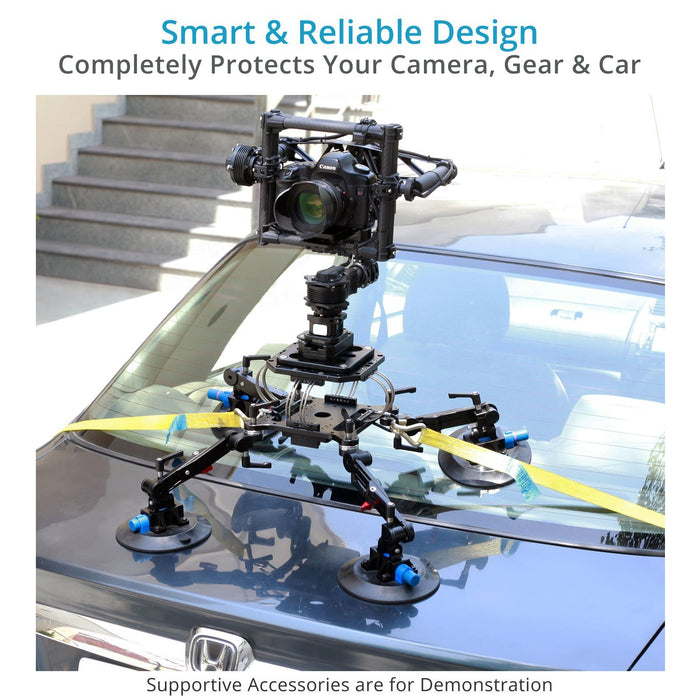 Proaim Gripmax Vibration Isolator Suction Car Mount with Flight Case