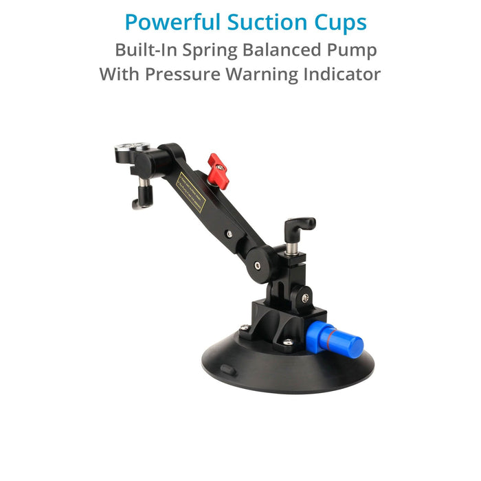 Proaim Gripmax Vibration Isolator Suction Car Mount with Flight Case