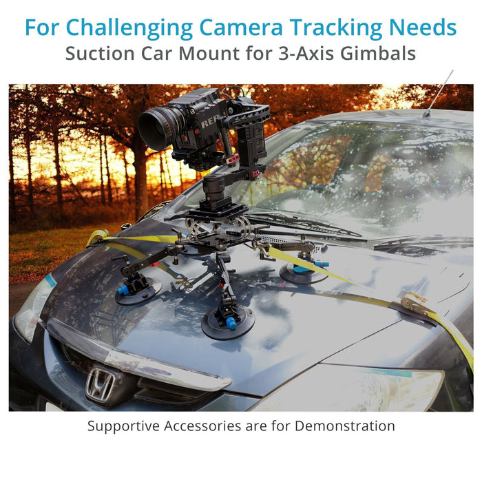 Proaim Gripmax Vibration Isolator Suction Car Mount with Flight Case
