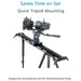 Proaim 4ft Wide base Autopan 2-Axis Camera Slider